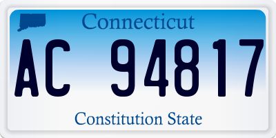 CT license plate AC94817