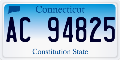 CT license plate AC94825