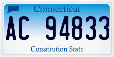 CT license plate AC94833