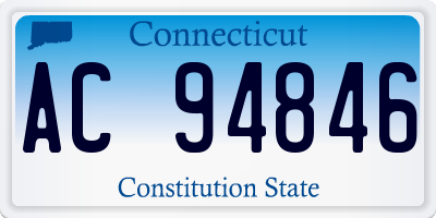 CT license plate AC94846