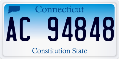 CT license plate AC94848