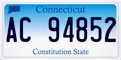 CT license plate AC94852