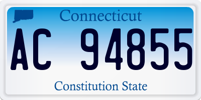 CT license plate AC94855