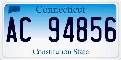 CT license plate AC94856