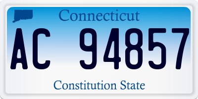 CT license plate AC94857