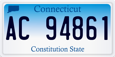 CT license plate AC94861