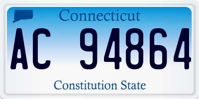 CT license plate AC94864