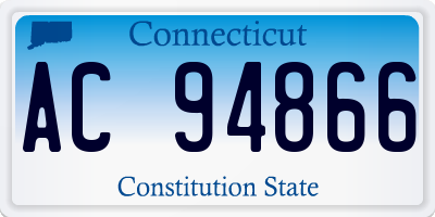 CT license plate AC94866