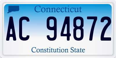 CT license plate AC94872