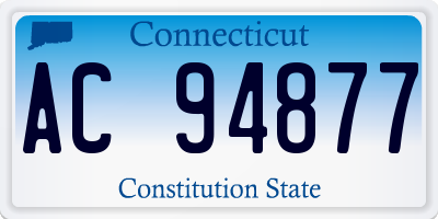 CT license plate AC94877