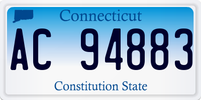 CT license plate AC94883