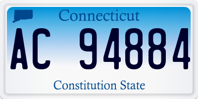 CT license plate AC94884