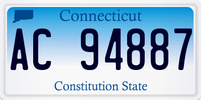 CT license plate AC94887