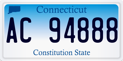 CT license plate AC94888