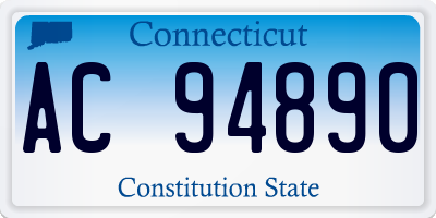 CT license plate AC94890