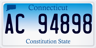 CT license plate AC94898