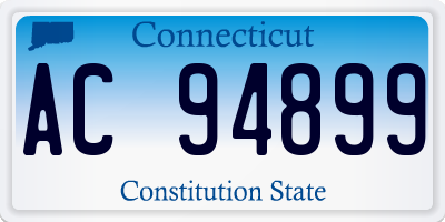 CT license plate AC94899