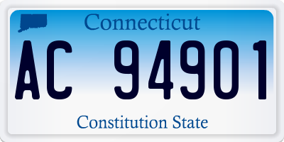 CT license plate AC94901