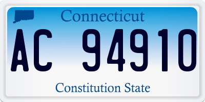 CT license plate AC94910