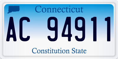 CT license plate AC94911