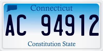 CT license plate AC94912