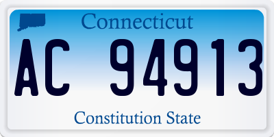 CT license plate AC94913