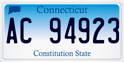 CT license plate AC94923
