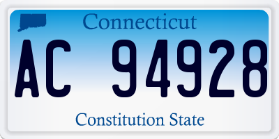 CT license plate AC94928