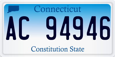 CT license plate AC94946