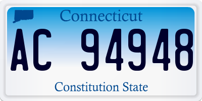CT license plate AC94948