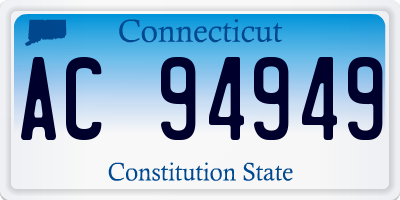 CT license plate AC94949