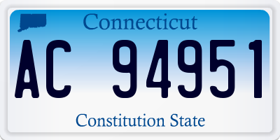 CT license plate AC94951
