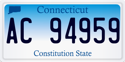 CT license plate AC94959