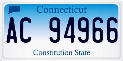 CT license plate AC94966