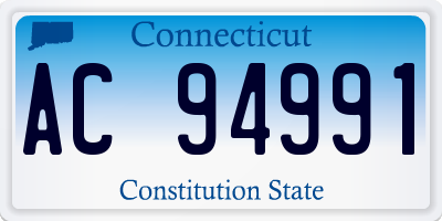 CT license plate AC94991