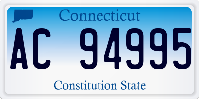 CT license plate AC94995