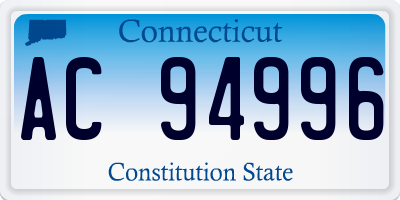 CT license plate AC94996