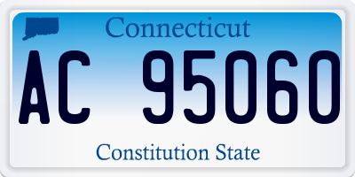 CT license plate AC95060