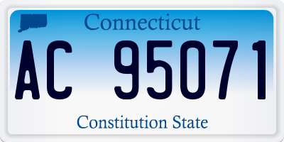 CT license plate AC95071