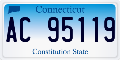 CT license plate AC95119