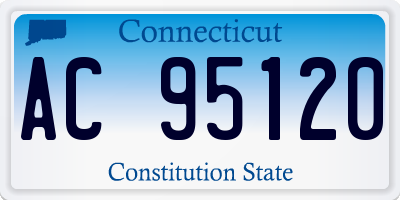 CT license plate AC95120