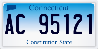 CT license plate AC95121