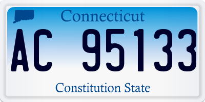 CT license plate AC95133