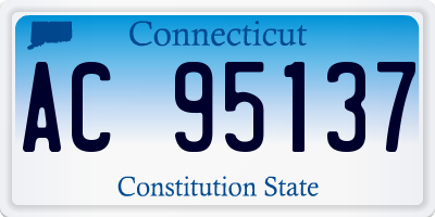 CT license plate AC95137