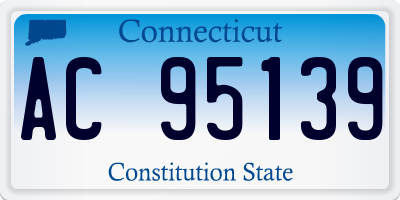 CT license plate AC95139