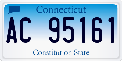 CT license plate AC95161