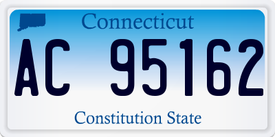 CT license plate AC95162