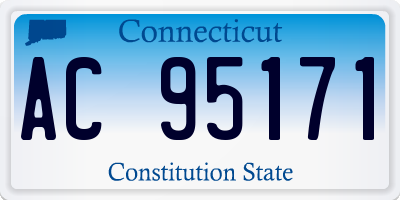 CT license plate AC95171