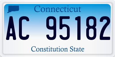 CT license plate AC95182