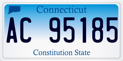 CT license plate AC95185
